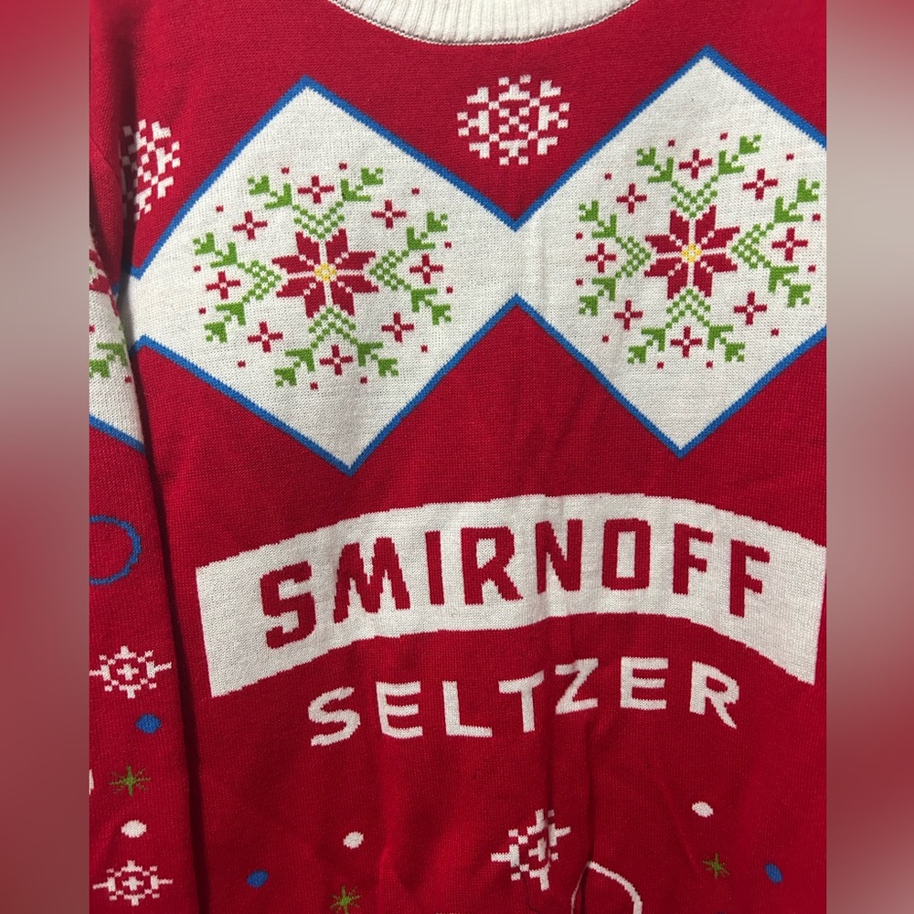 Smirnoff Seltzers Red And Ugly Christmas Sweater - Picture 2 of 9
